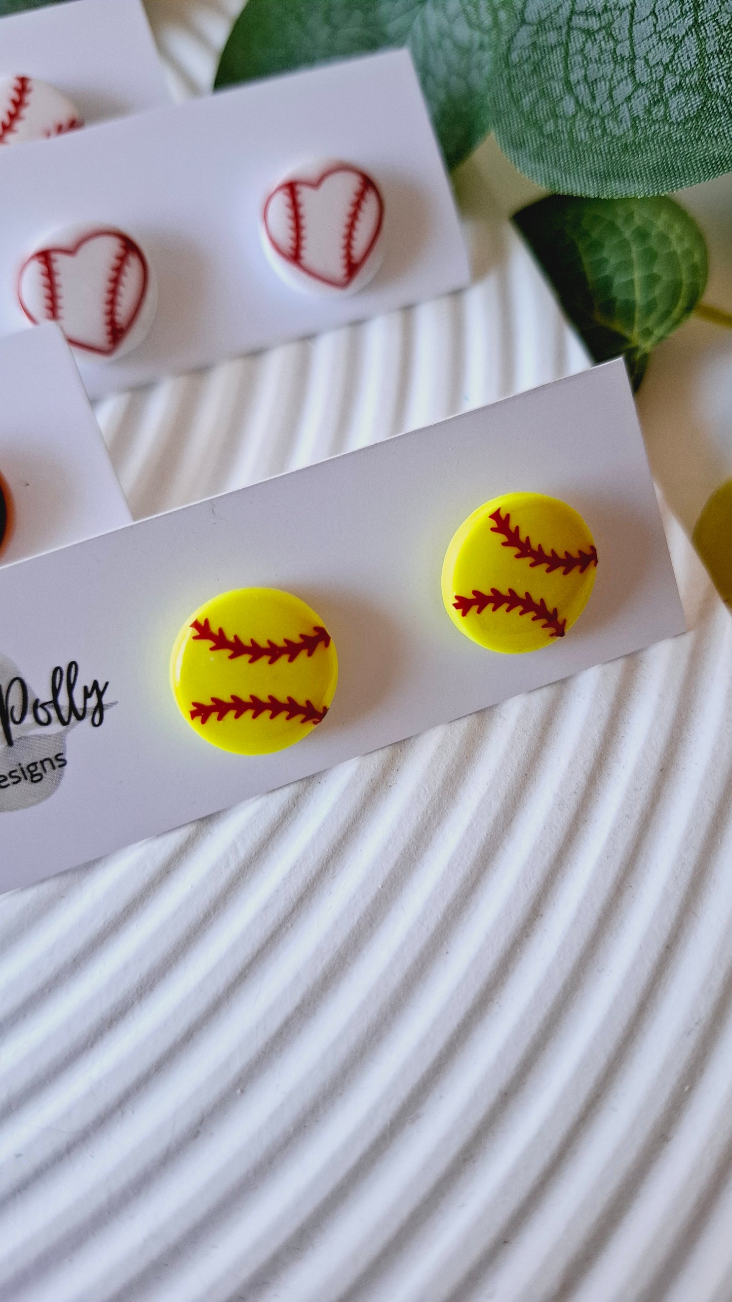 Baseball / Basketball / Softball Handmade Stud Earrings