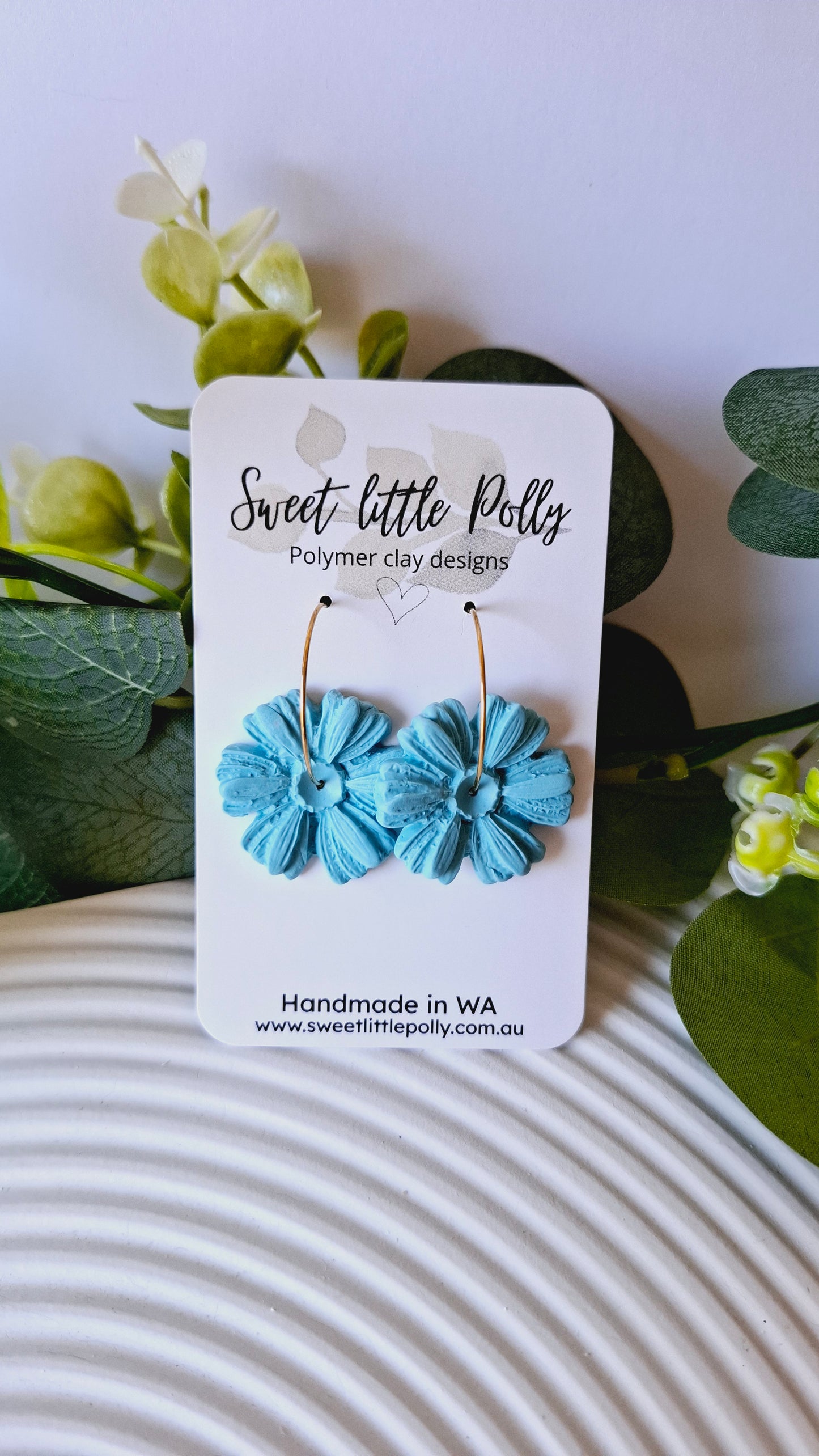 .Flourishing Flower Hoop Earrings