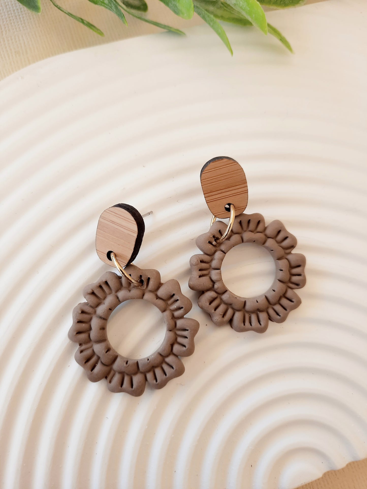 Neutral Tone Stamped Dangles