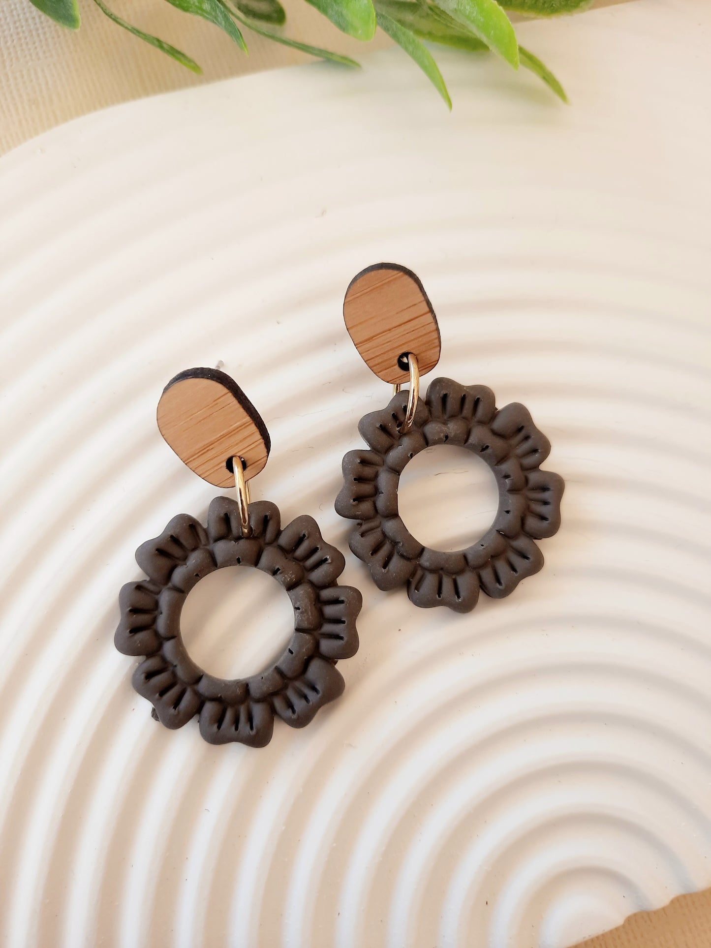 Neutral Tone Stamped Dangles