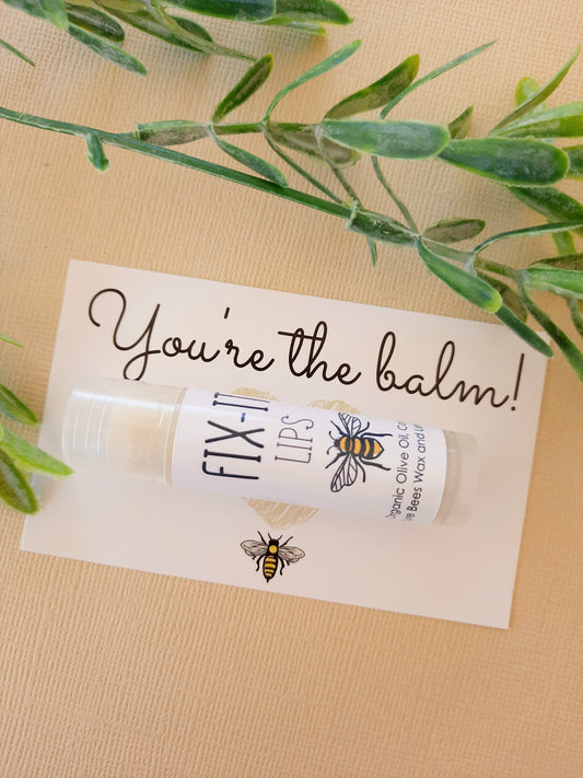 A You're the Balm Card Natural Lip Balm