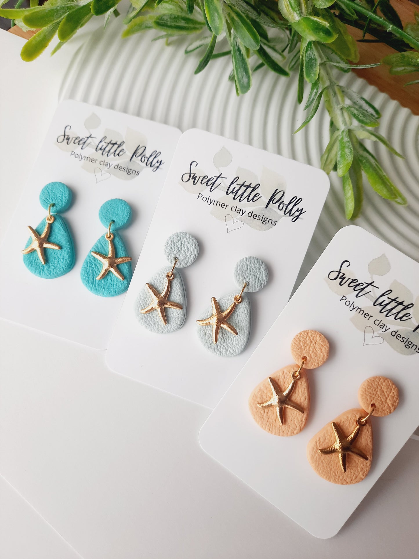 Beachy Vibes Earrings with Starfish