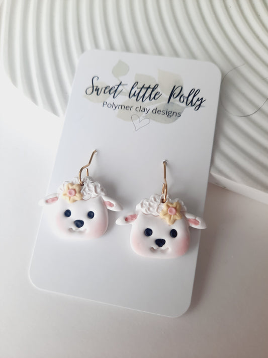 Spring Lamb Earrings