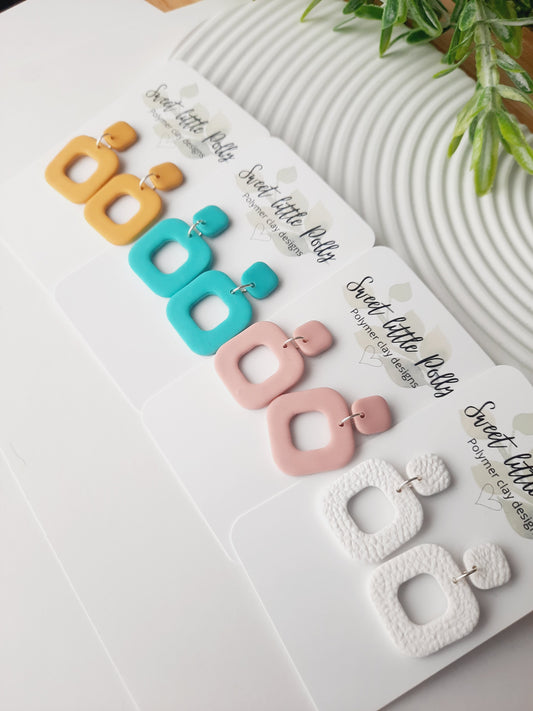 Retro Square Dangles