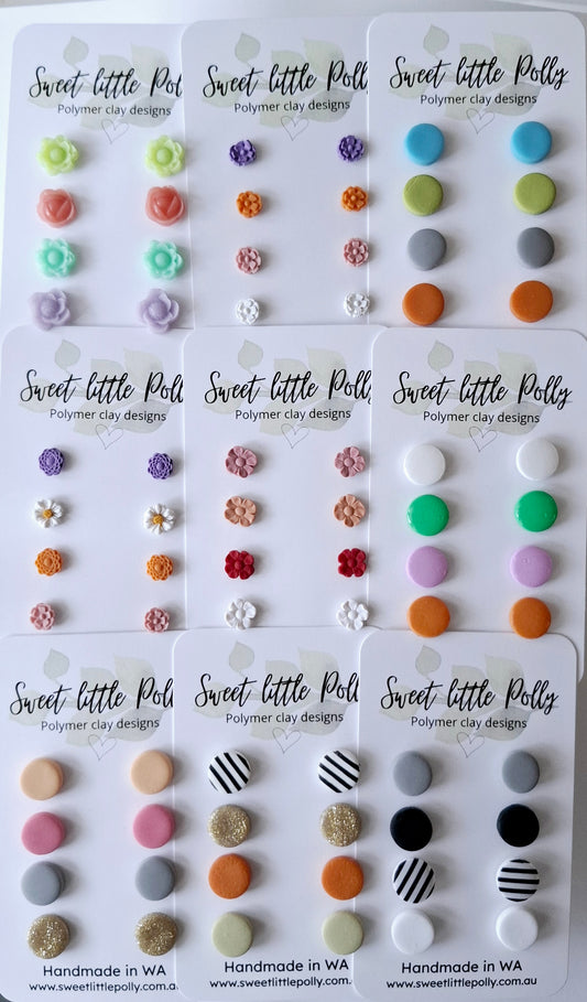 .Four Pair Stud Packs