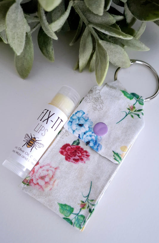 Lip balm Keychain Holder with 5g Lip Balm Tube