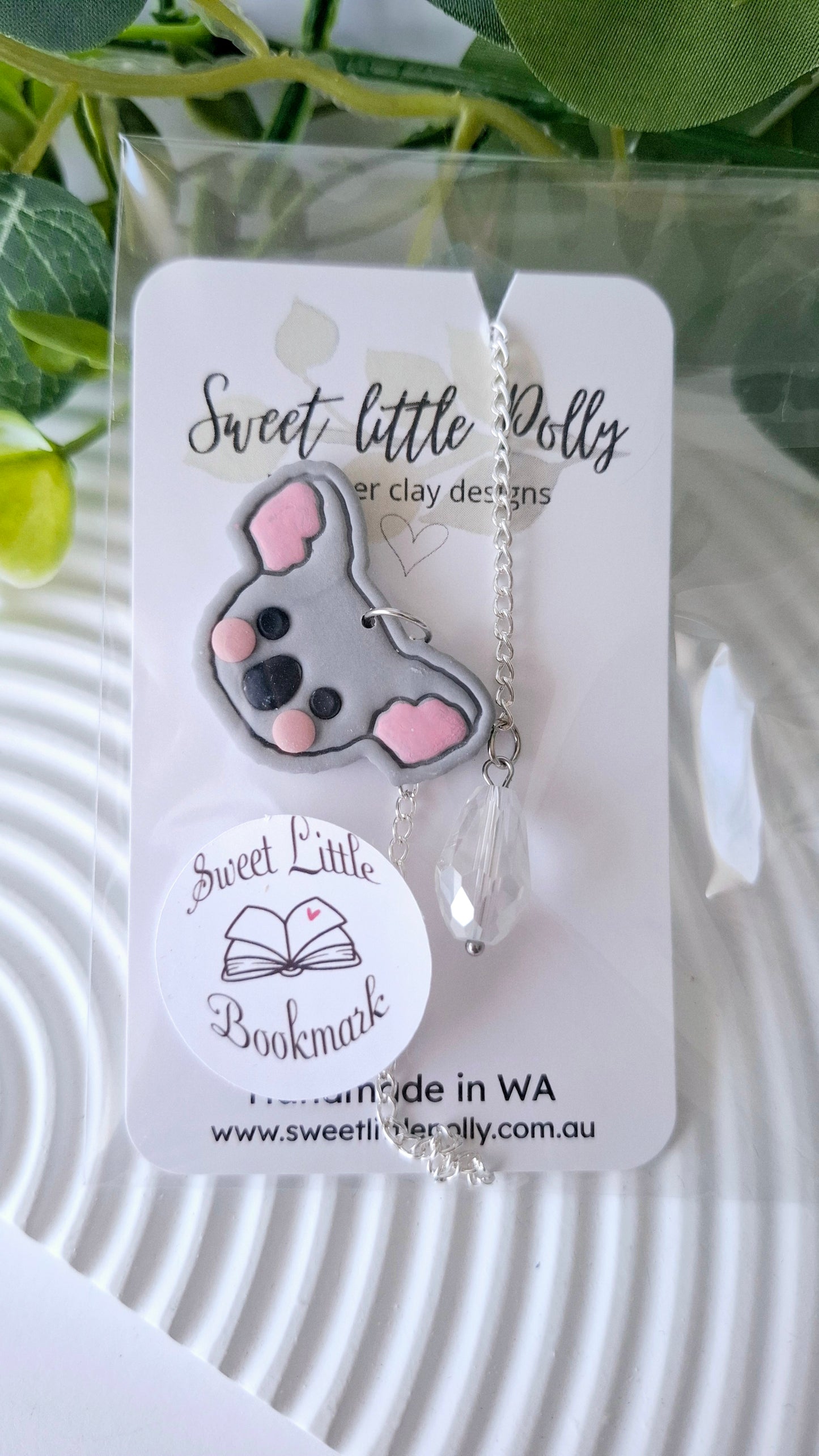.Booklovers Rejoice! Handmade Bookmarks with faceted crystal