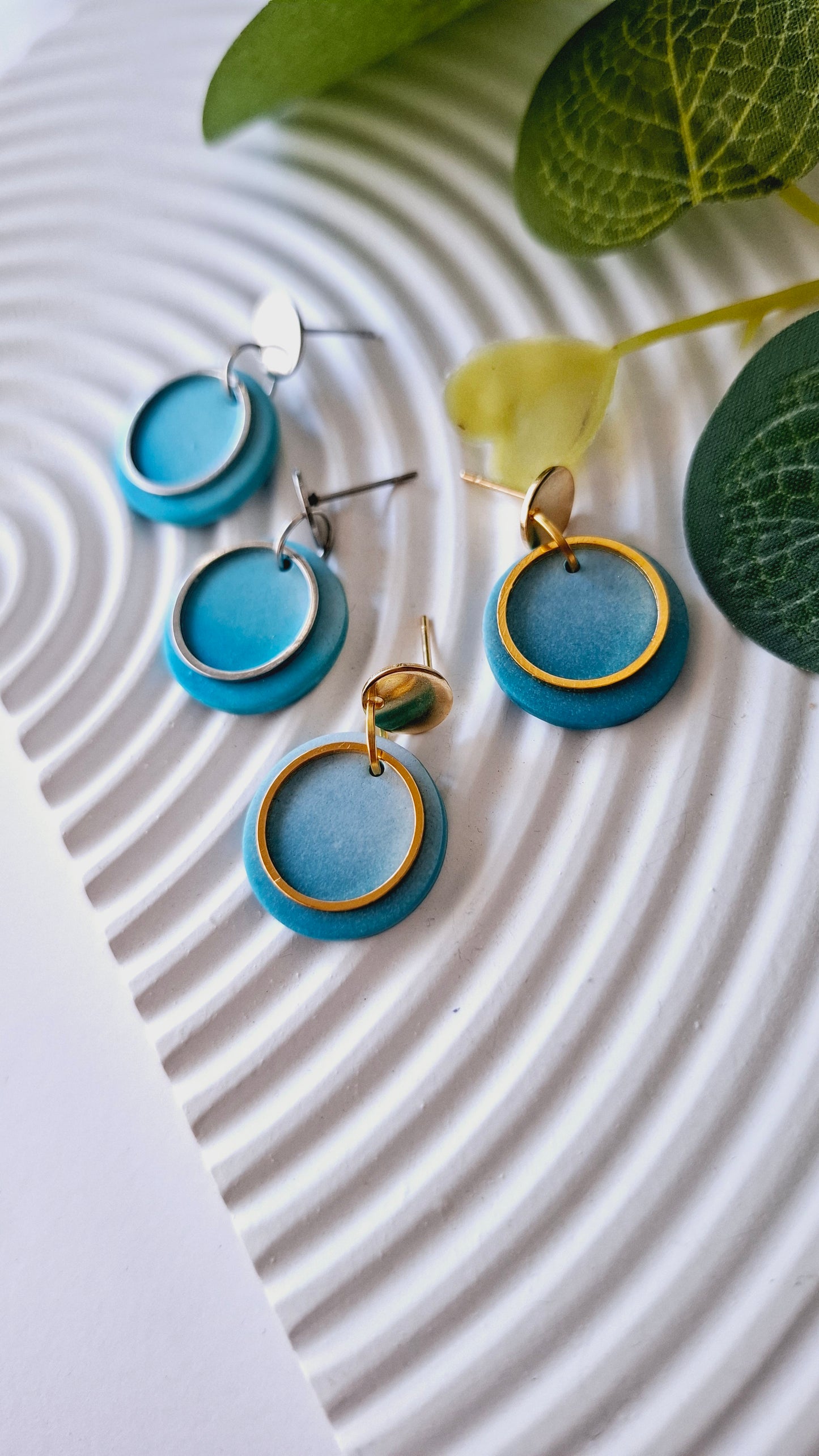 .Two Tone Dangles - Smaller size