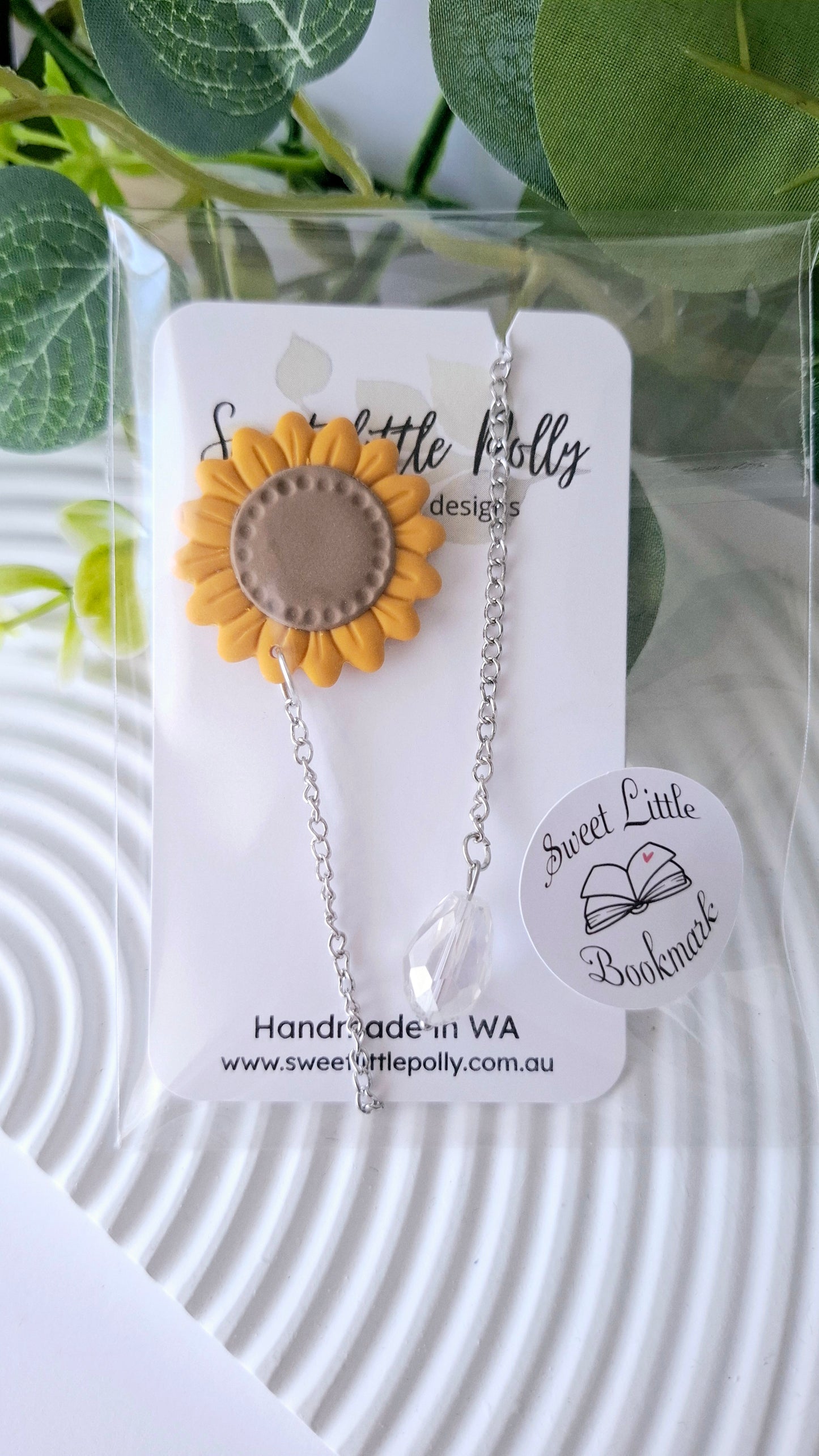 .Booklovers Rejoice! Handmade Bookmarks with faceted crystal