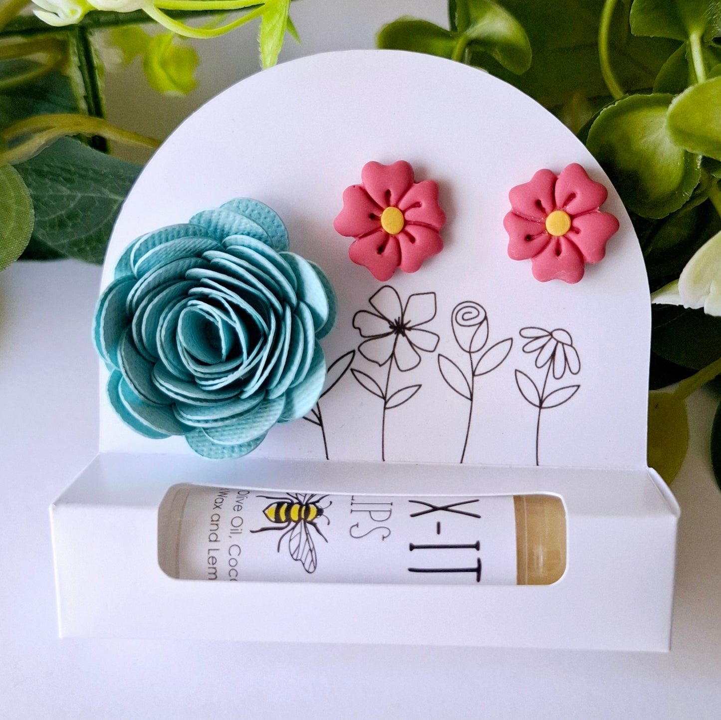 Stud and Lip Balm Gift Set