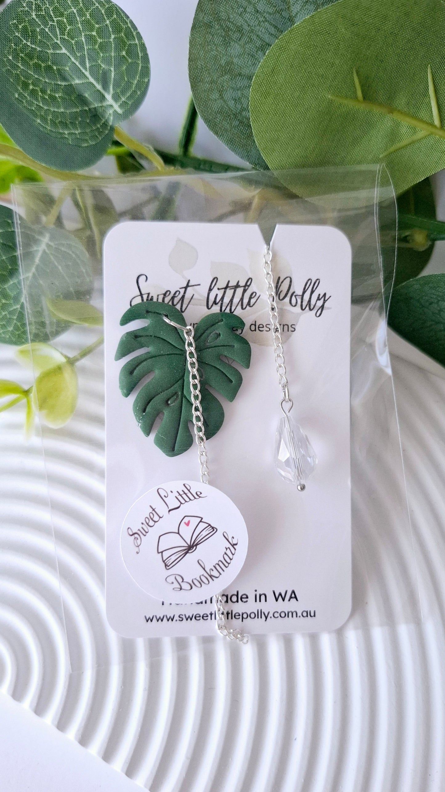 .Booklovers Rejoice! Handmade Bookmarks with faceted crystal