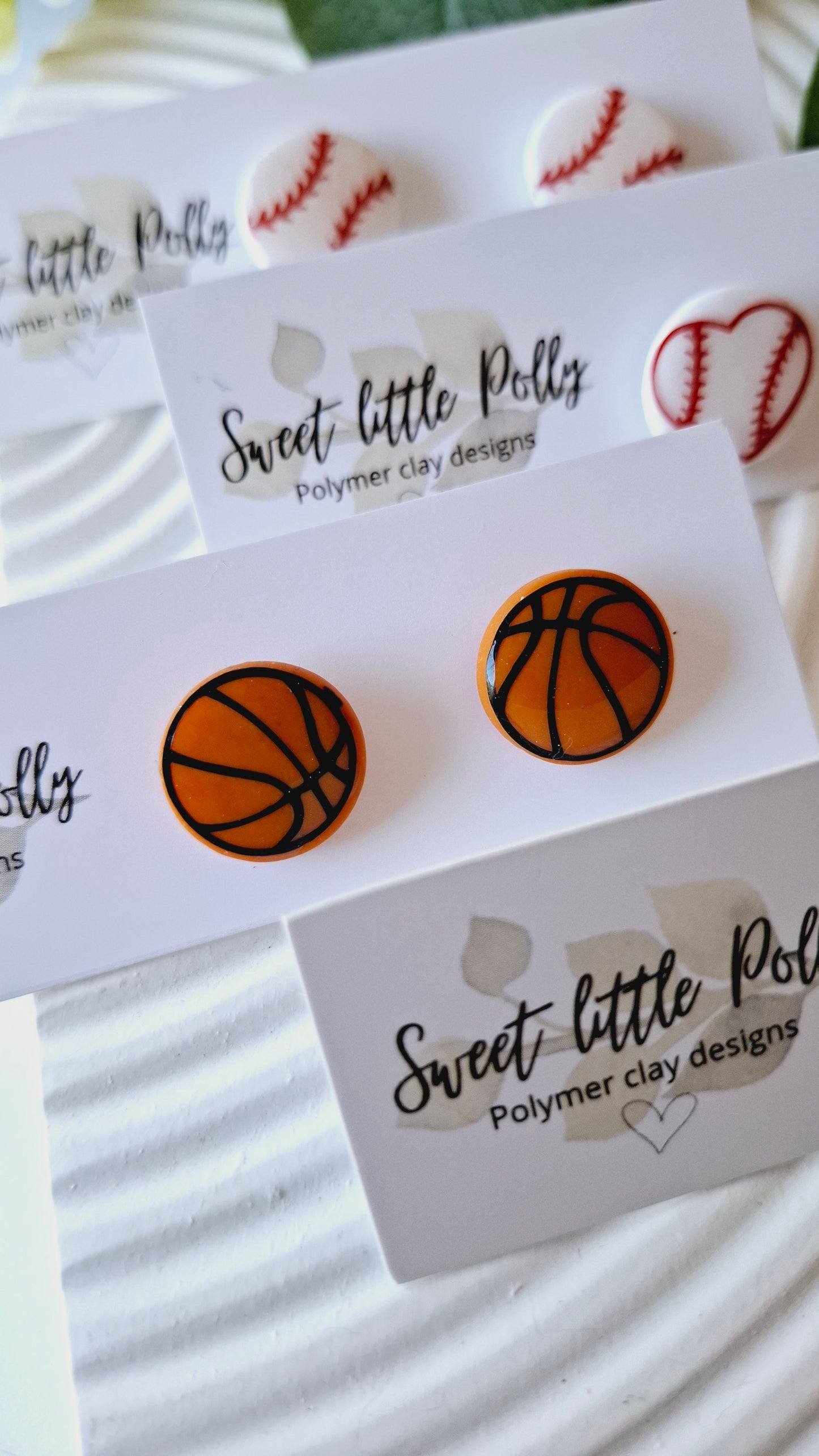 Baseball / Basketball / Softball Handmade Stud Earrings