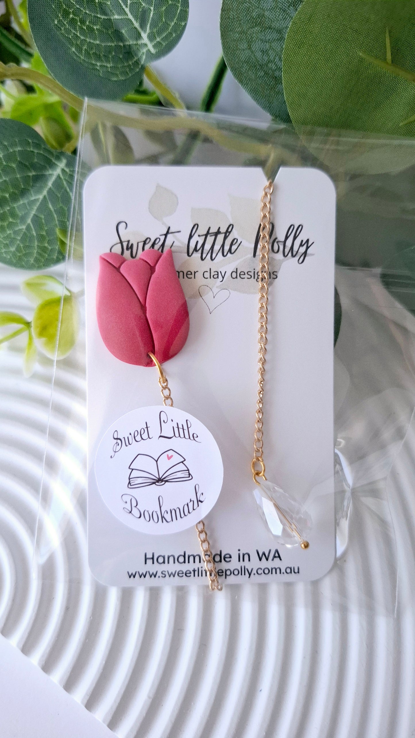 .Booklovers Rejoice! Handmade Bookmarks with faceted crystal