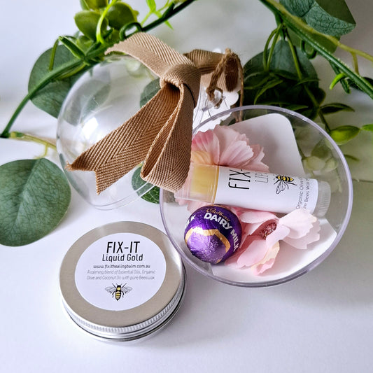 .80mm Fix-it Liquid Gold balm and Lip Balm Bauble