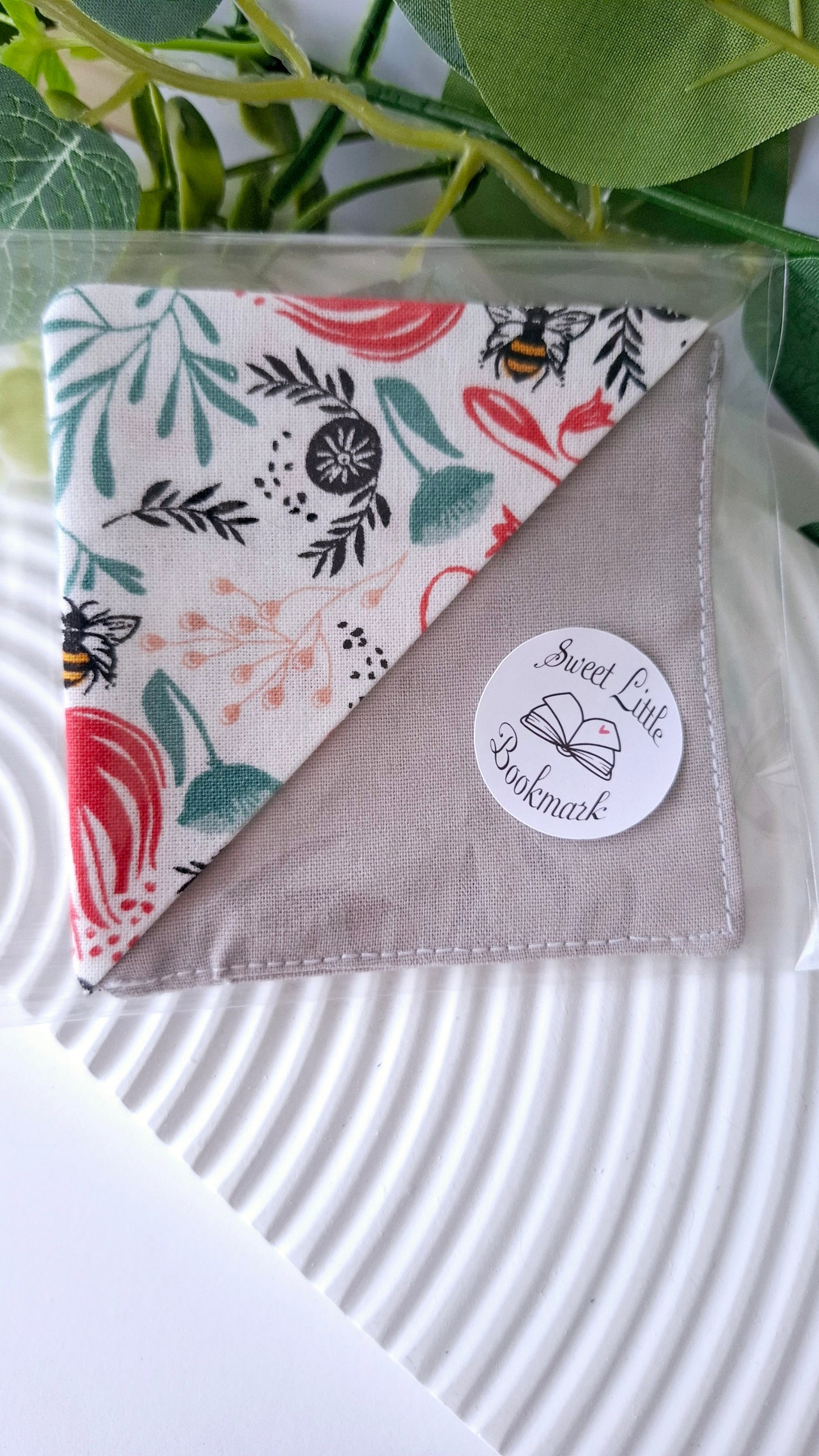 .Fabric Handmade Bookmark