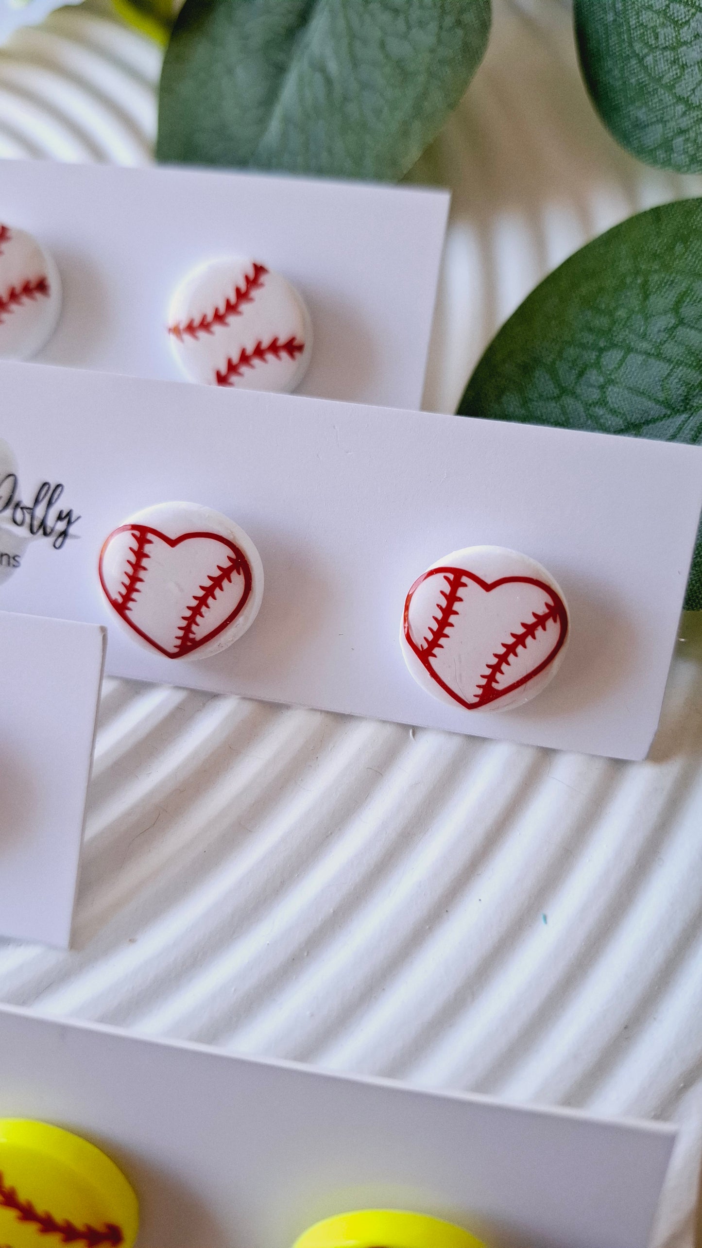 Baseball / Basketball / Softball Handmade Stud Earrings