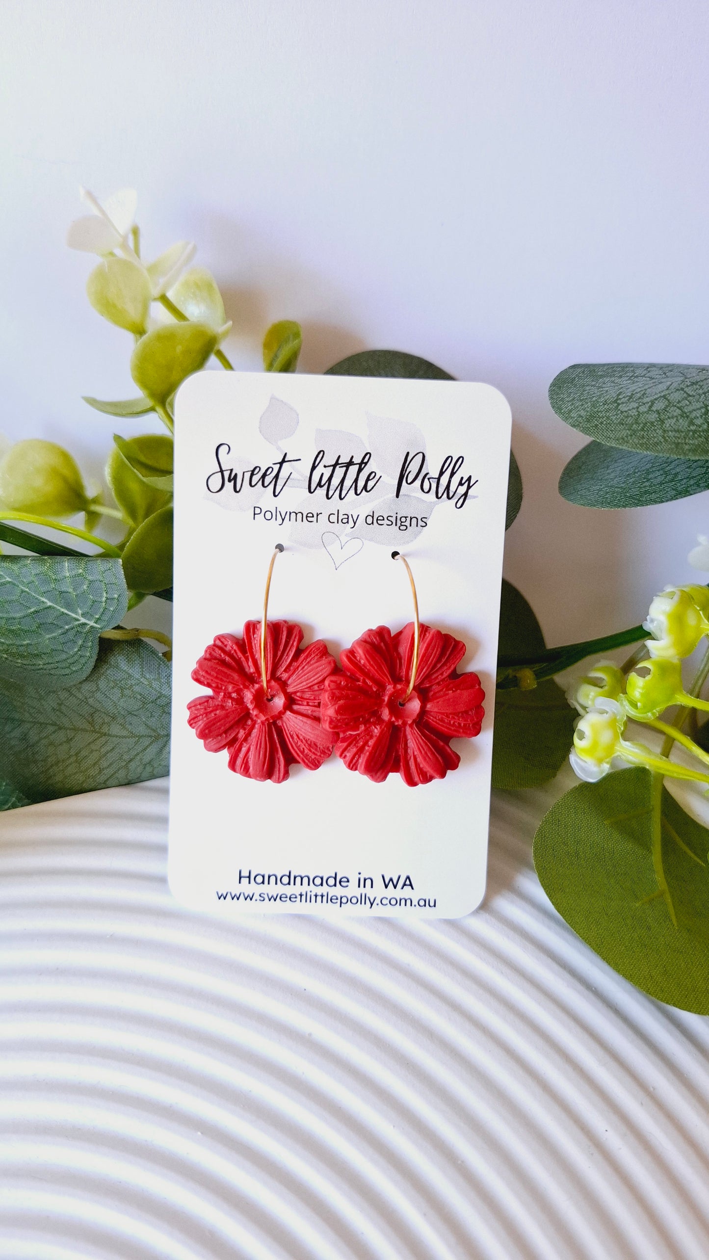 .Flourishing Flower Hoop Earrings