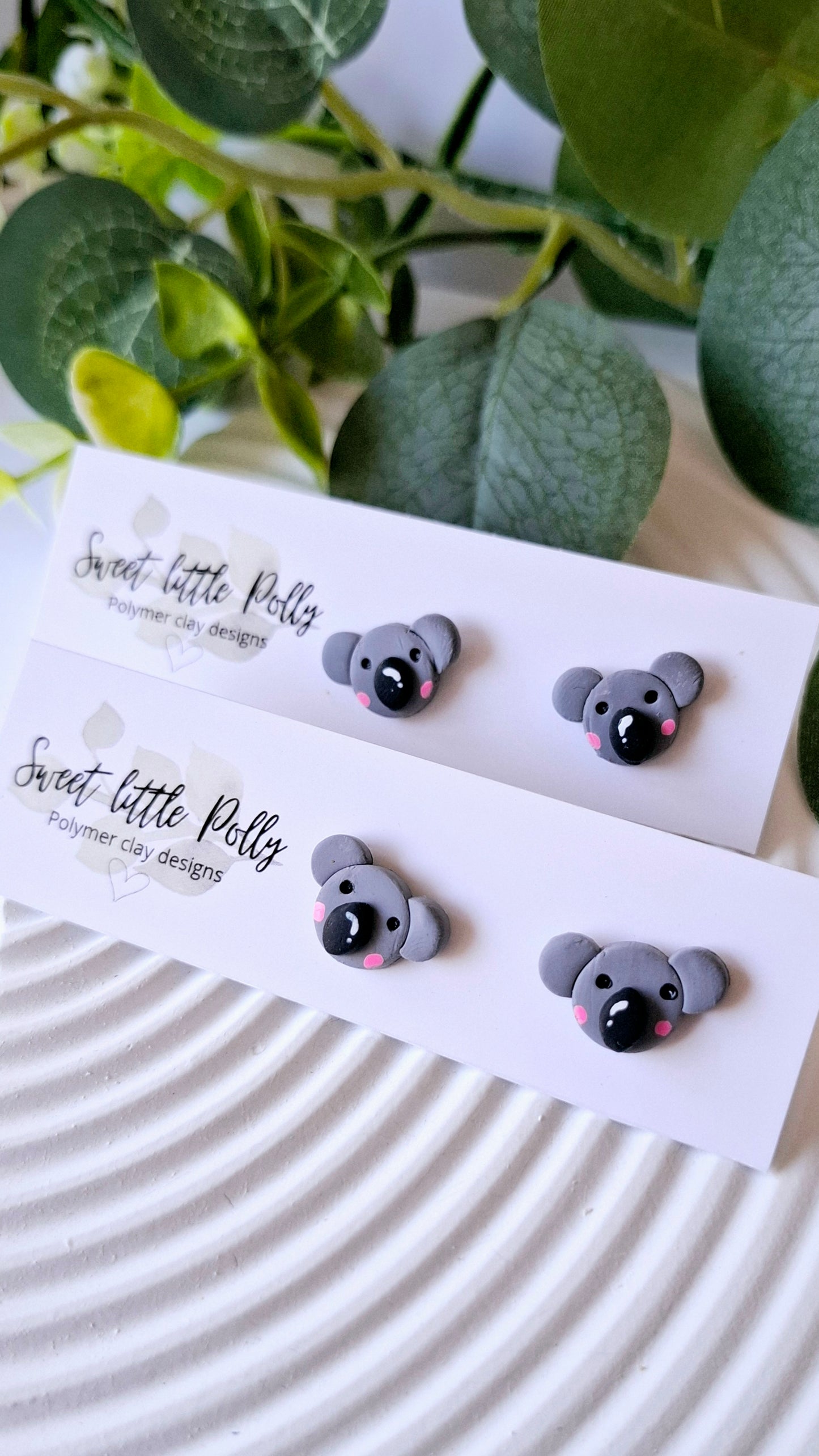 .Koala Handmade Stud Earrings