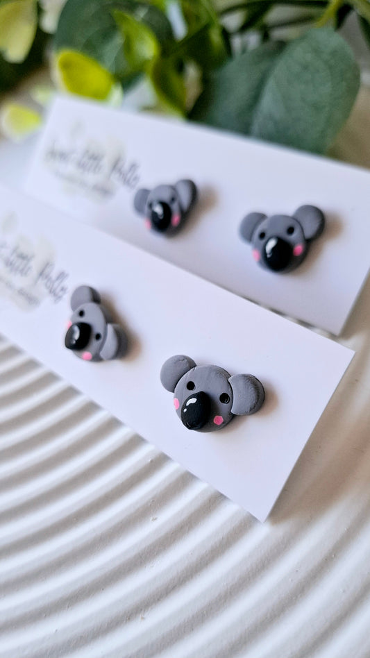 .Koala Handmade Stud Earrings