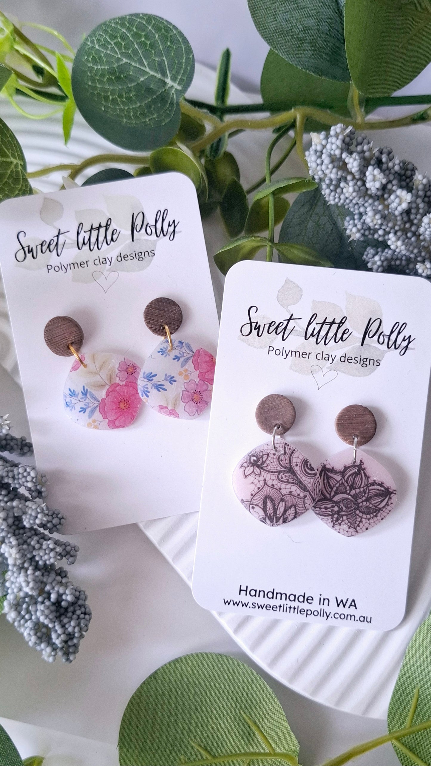 Bridgerton Inspired Translucent Floral Earrings