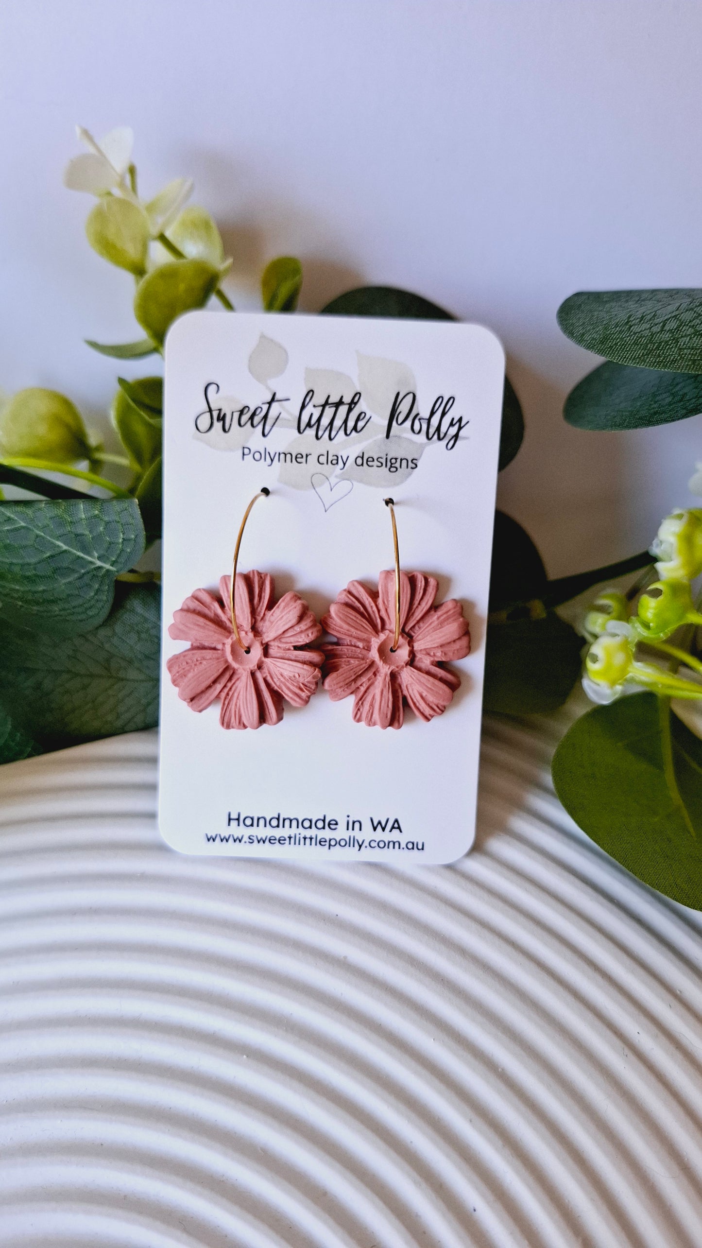 .Flourishing Flower Hoop Earrings